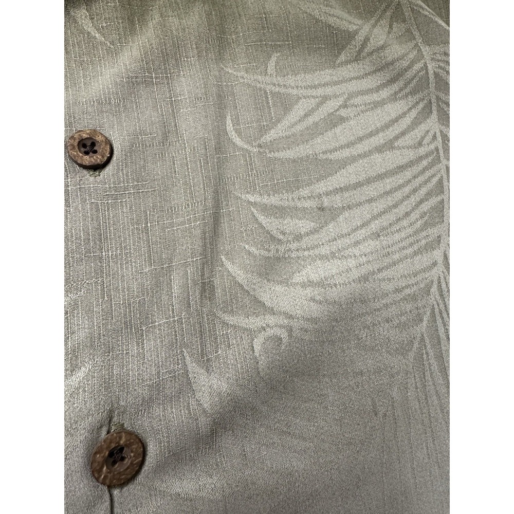 Mens Tommy Bahama Short Sleeve Button Up 100% Silk Shirt Size XL Birds Water - Picture 6 of 9